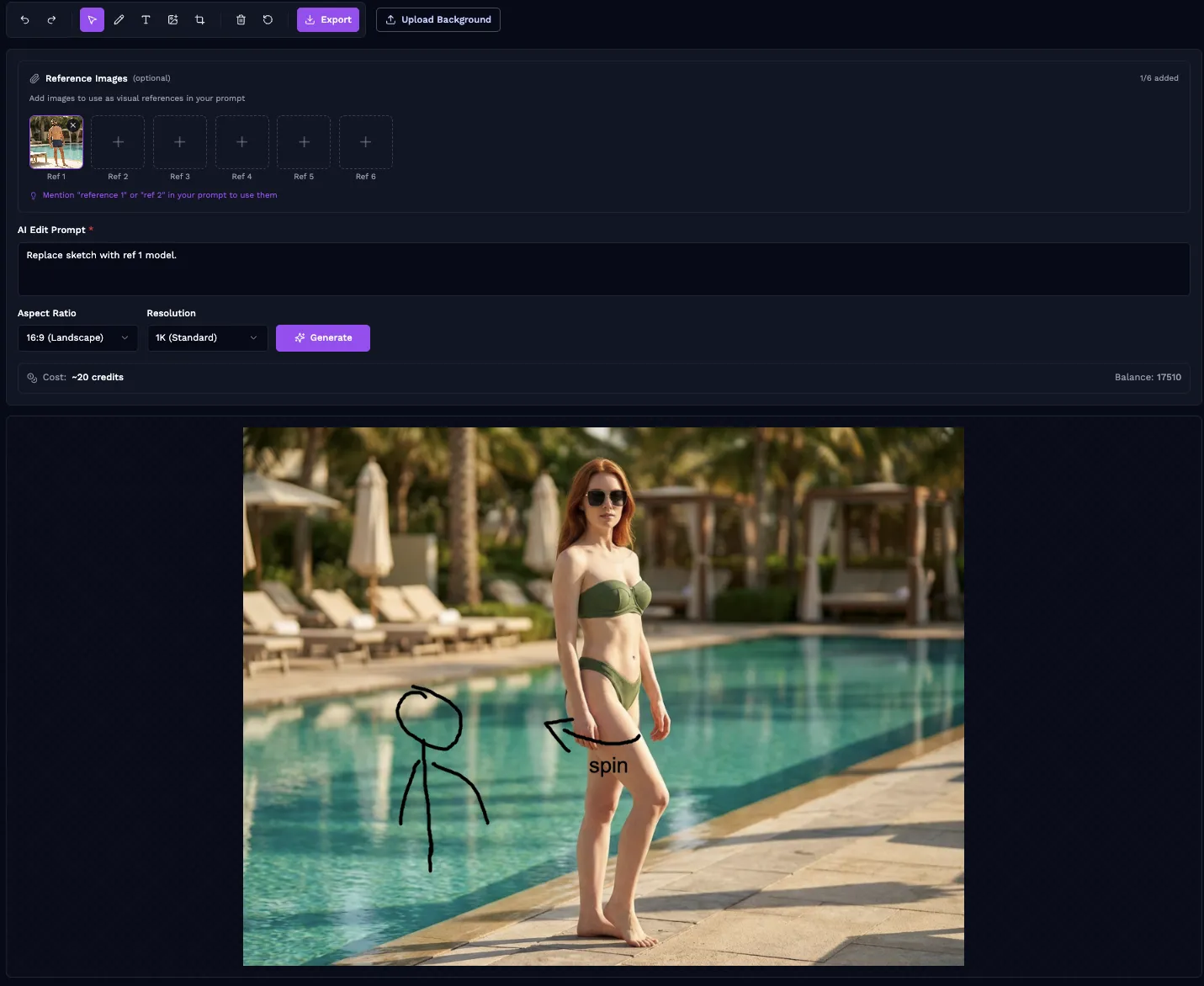 illur Image Edit Canvas